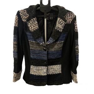 NWOT Monroe and Main Women’s Textured Crochet Sweater Jacket Size M